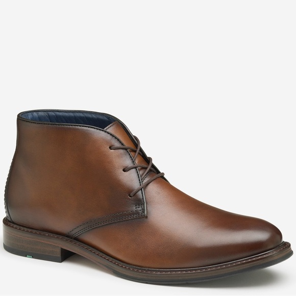 Johnston & Murphy XC Flex Raleigh Chukka Tan Full Grain Leather Boots size 13 - Picture 1 of 8